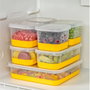 Hermia Set de 7 Organizadores para Frigorífico Amarillo